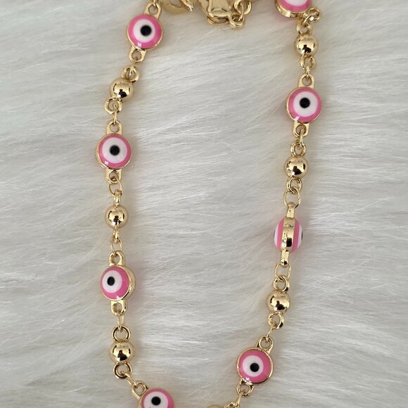 Costume jewelry, jewel, eye bracelet, gold plated - Picture 1 of 1